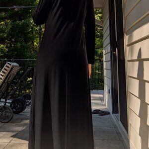 Harve benard black velvet dress, small NWT